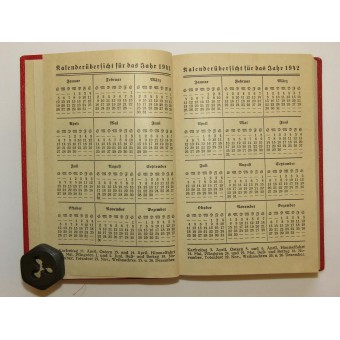 Карманный календарь в 1941 год для члена сообщества пострадавших от войны NSKOV. Espenlaub militaria